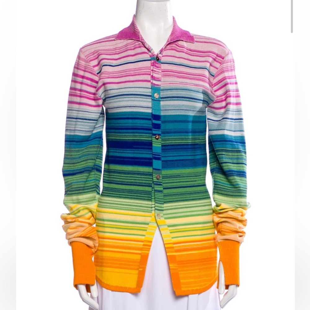 Ludovic de Saint Sernin Spring 2021 rainbow sweater - Picture 2 of 8